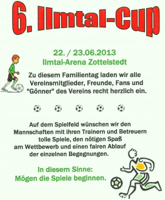 Der FSV lädt zum 6. Ilmtal-Cup